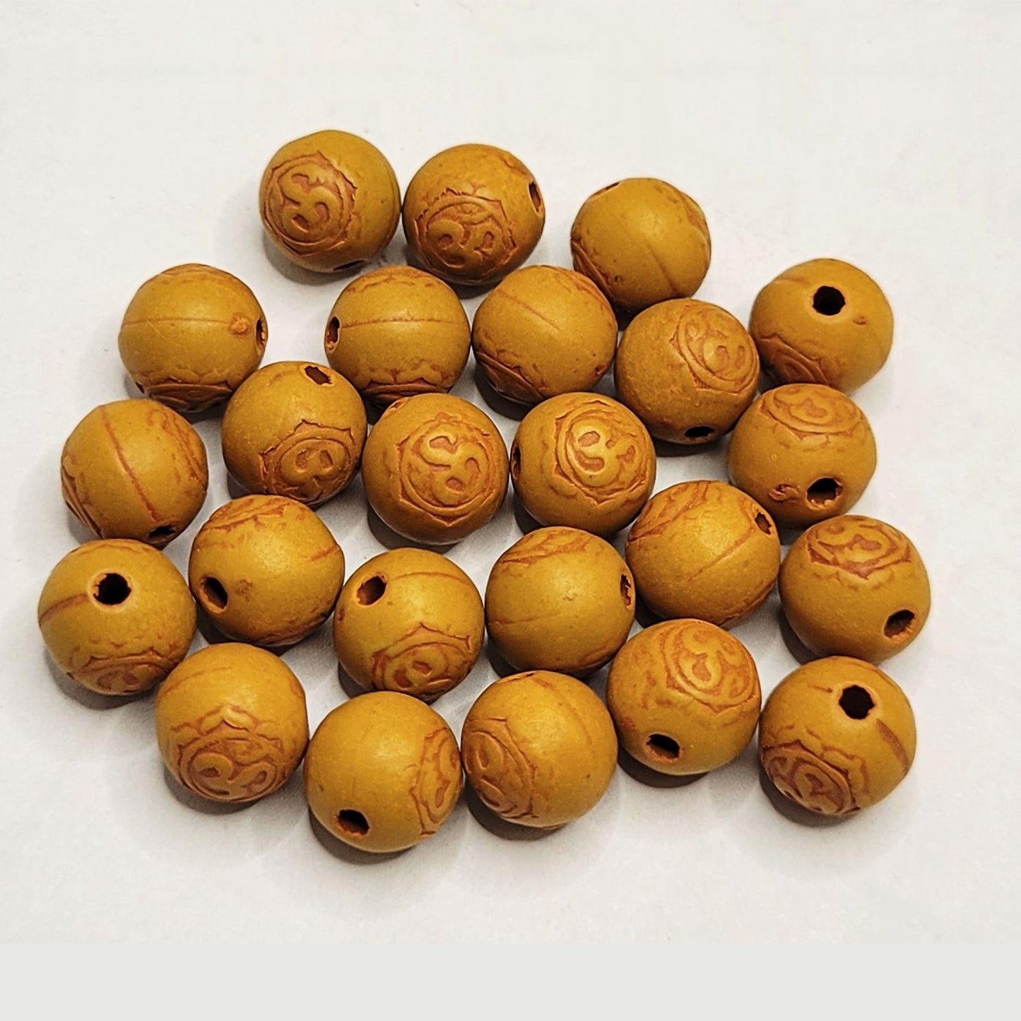 Festive Charm Wooden-like Beads