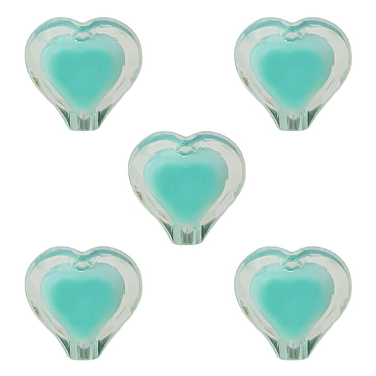 Inside Colour Pastel Heart Beads | 12g