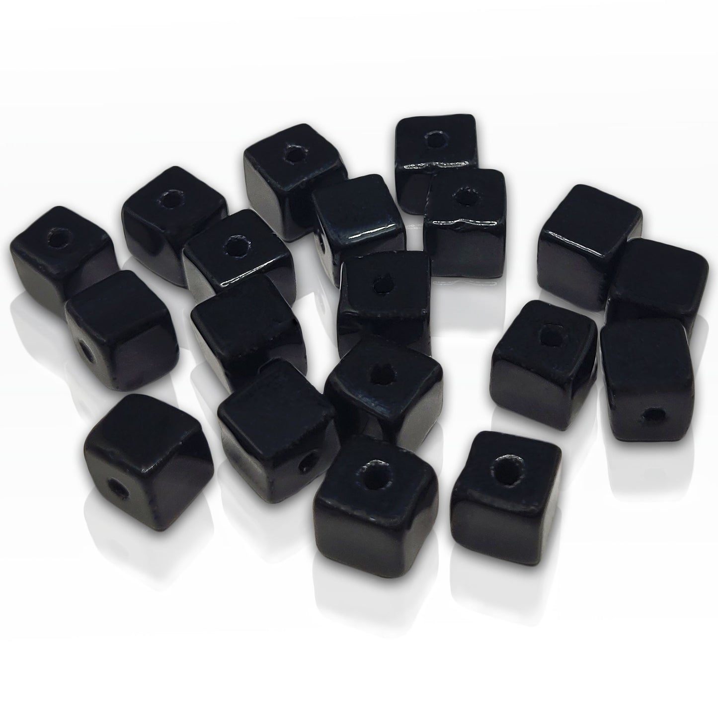 Glass Cube Spacer Beads