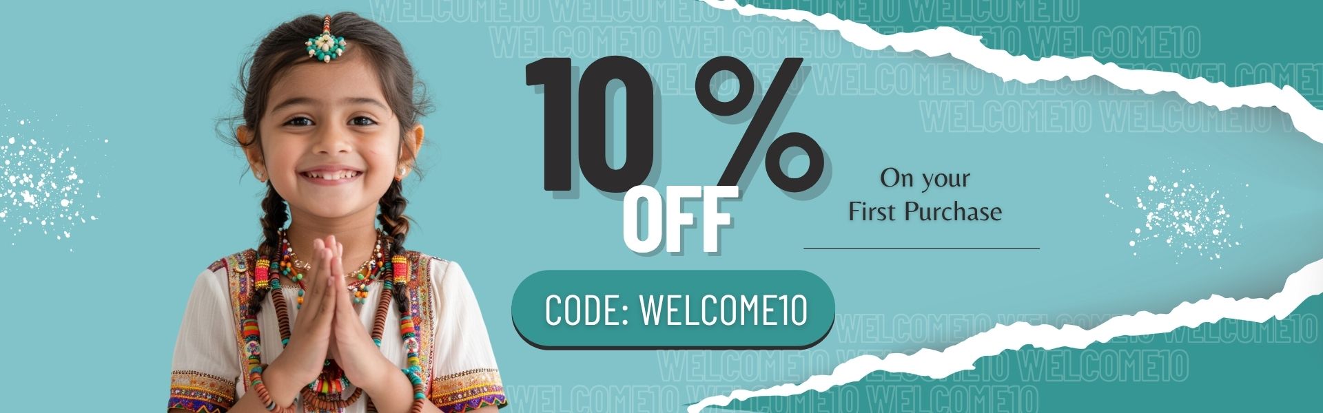 10 % discount on your first purchase