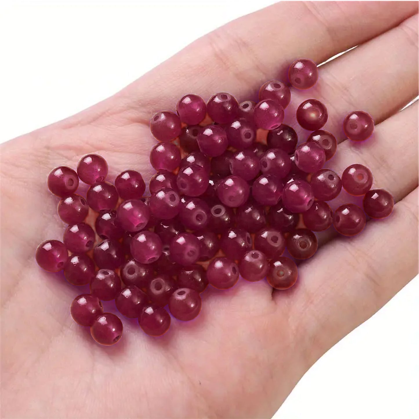 Jelly Glass Beads - 6mm