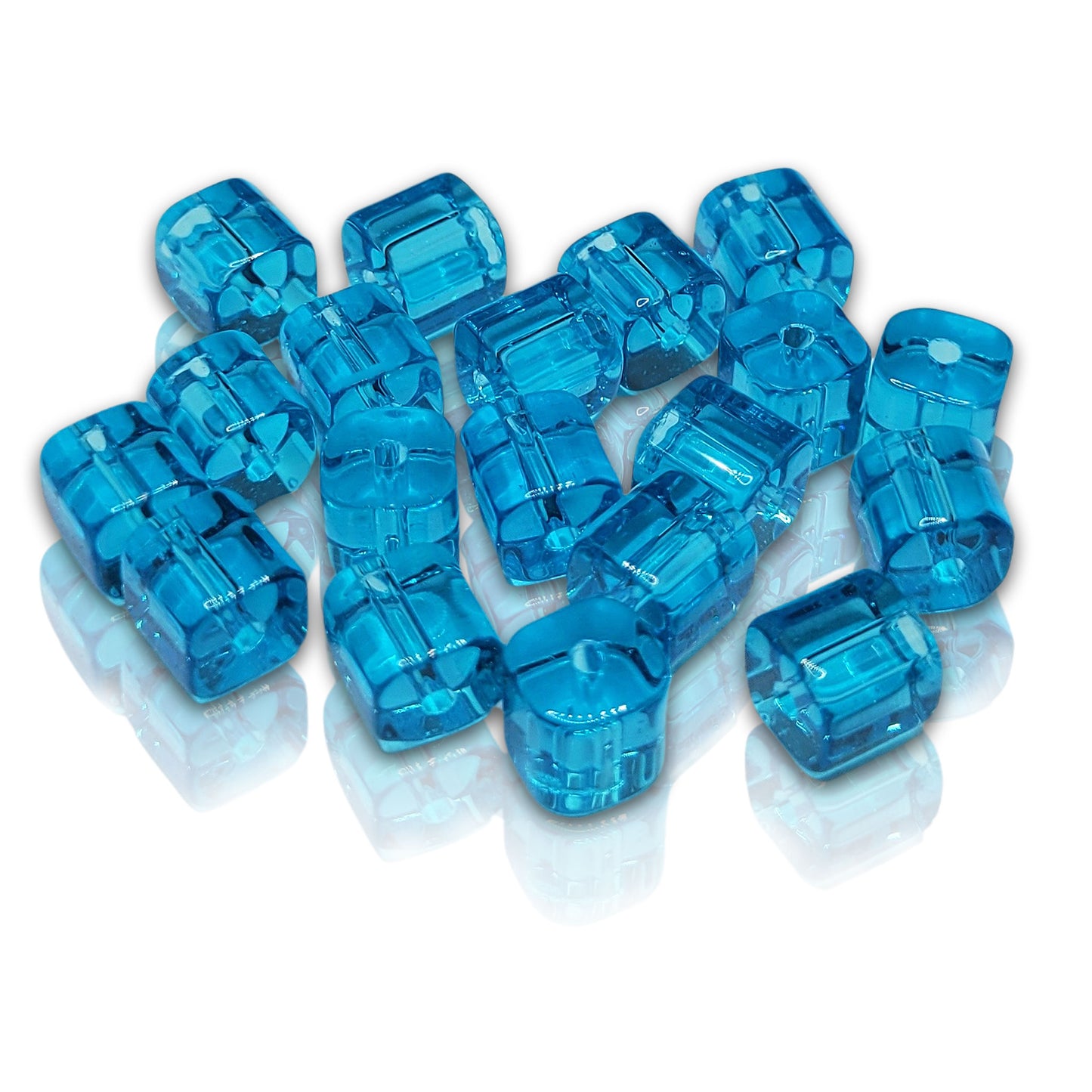 Glass Cube Spacer Beads