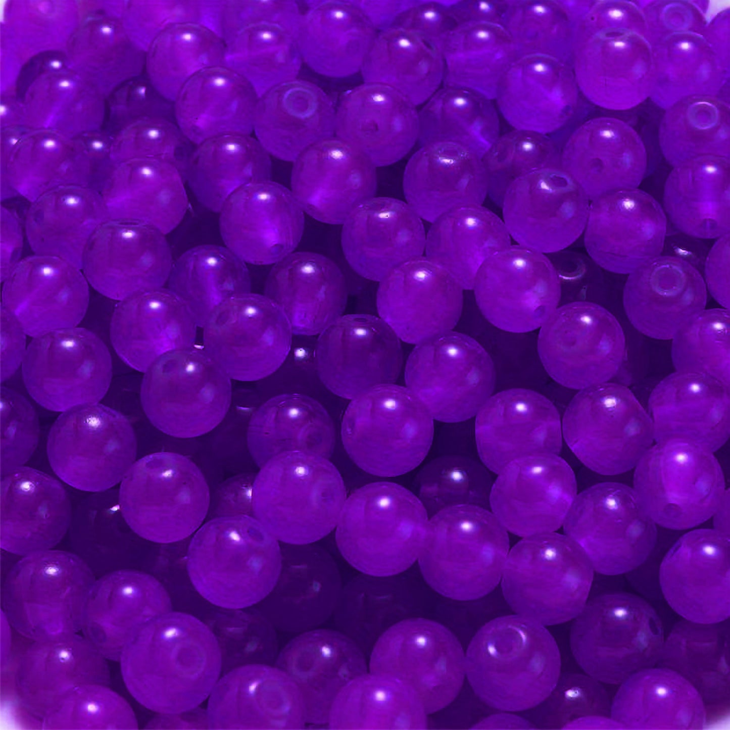 Jelly Glass Beads - 8mm