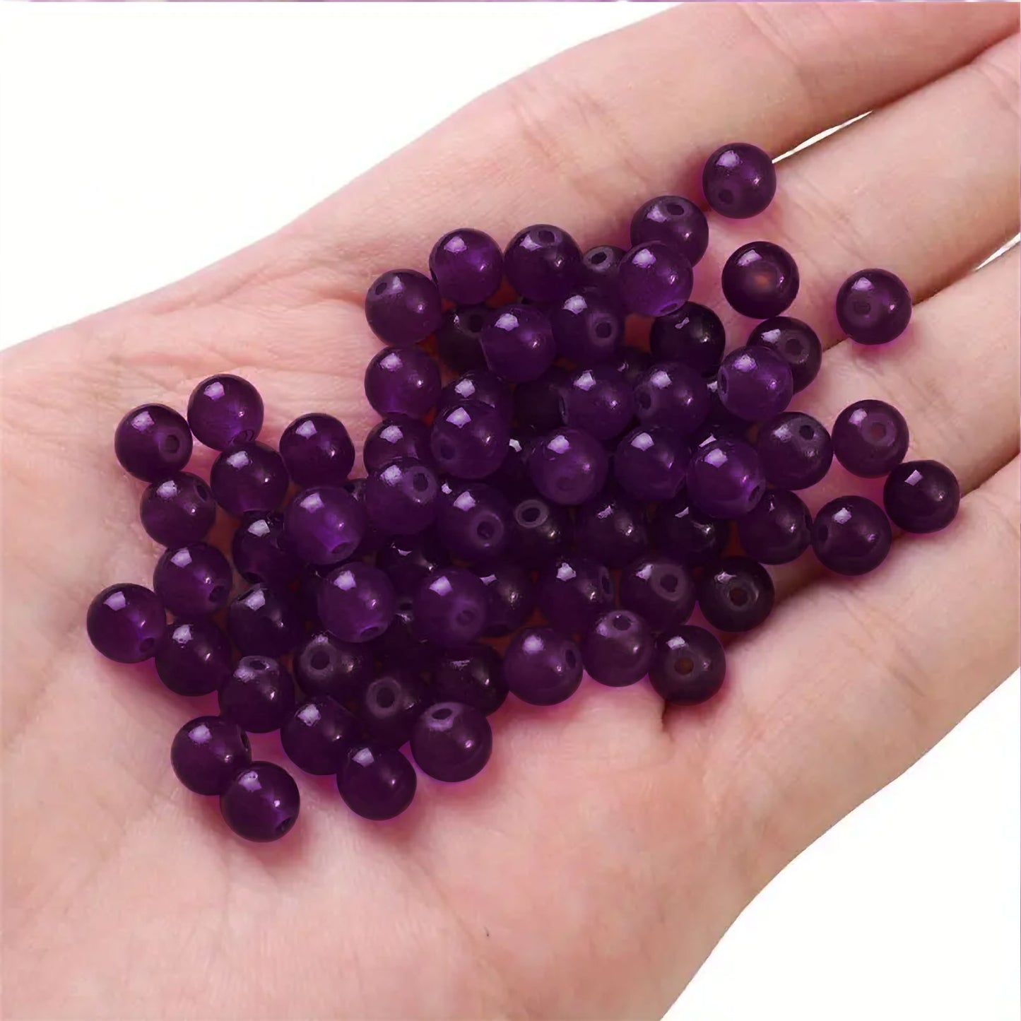 Jelly Glass Beads - 6mm