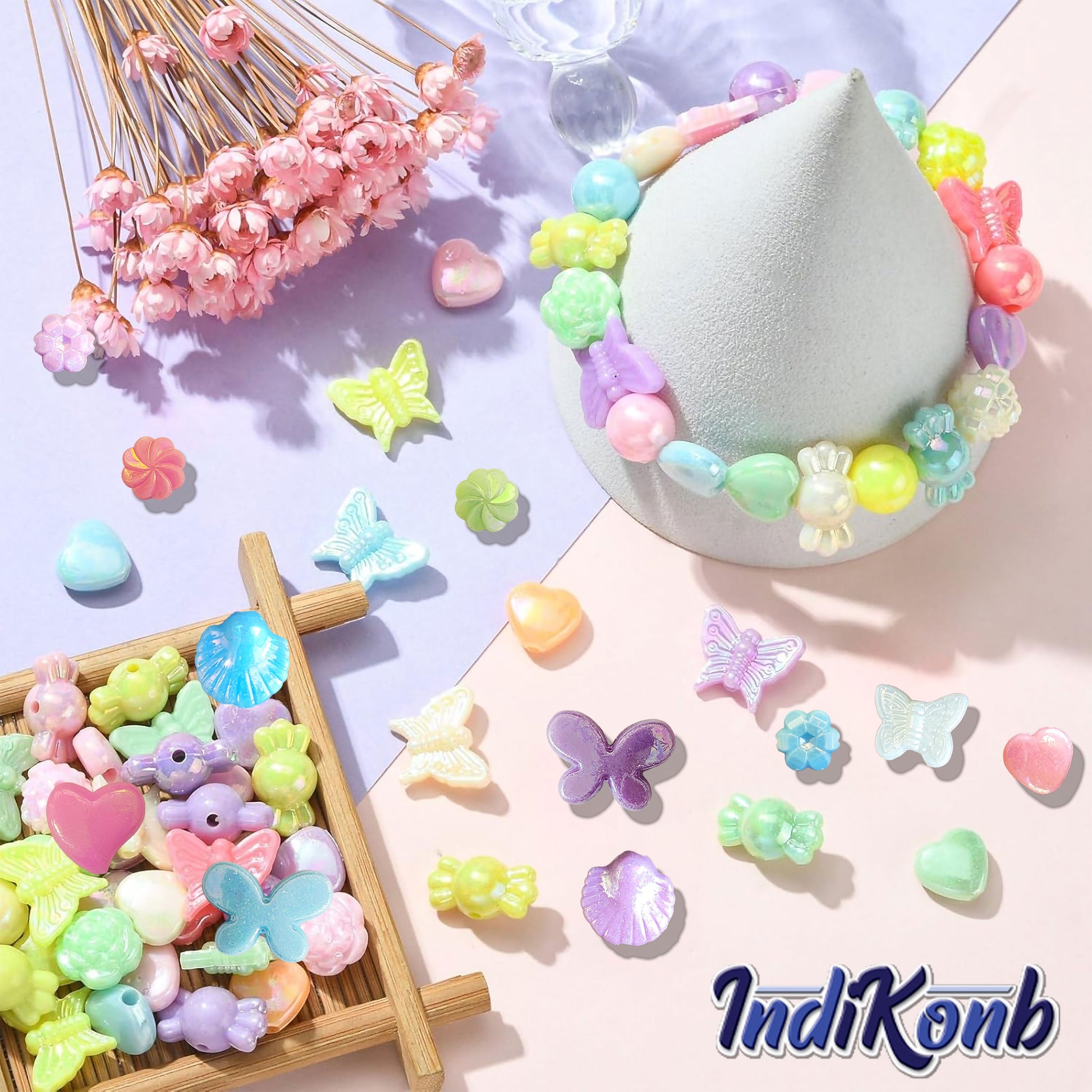 Colorful Acrylic Craft Beads