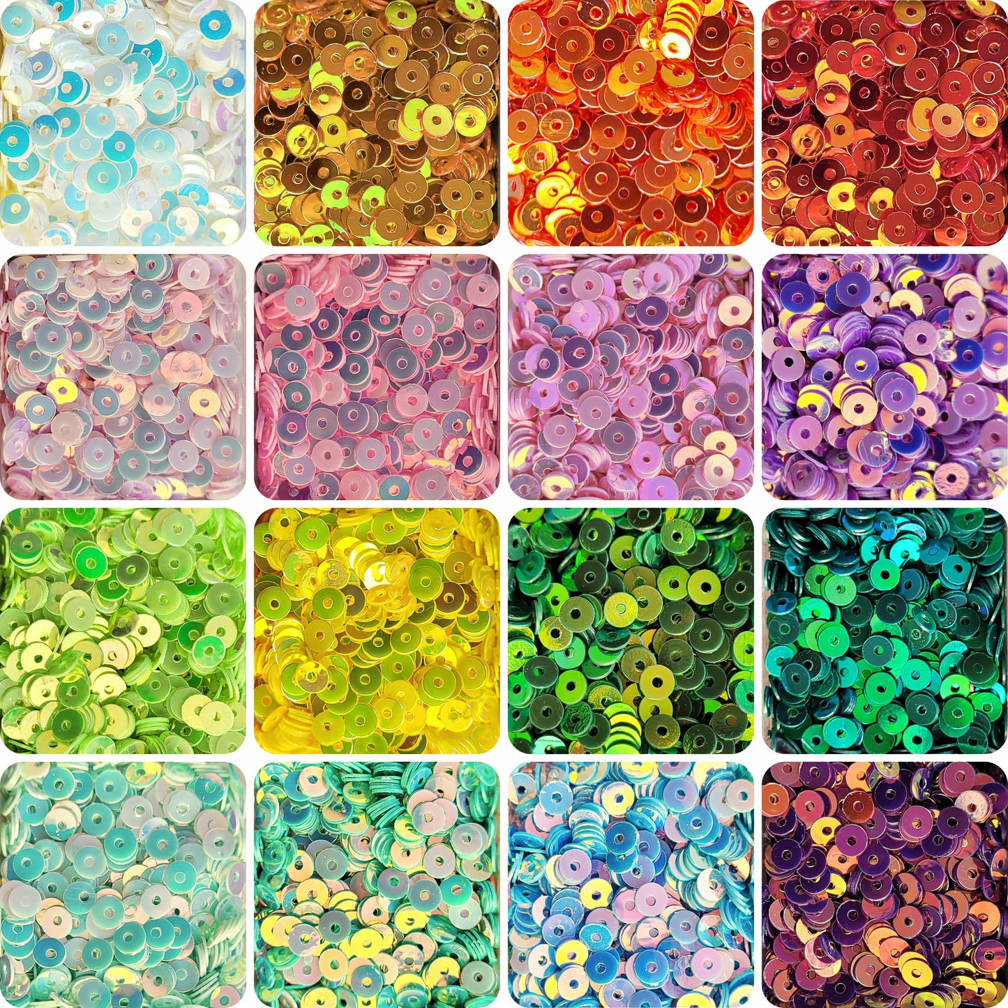 Round Plastic Sequins for Crafts