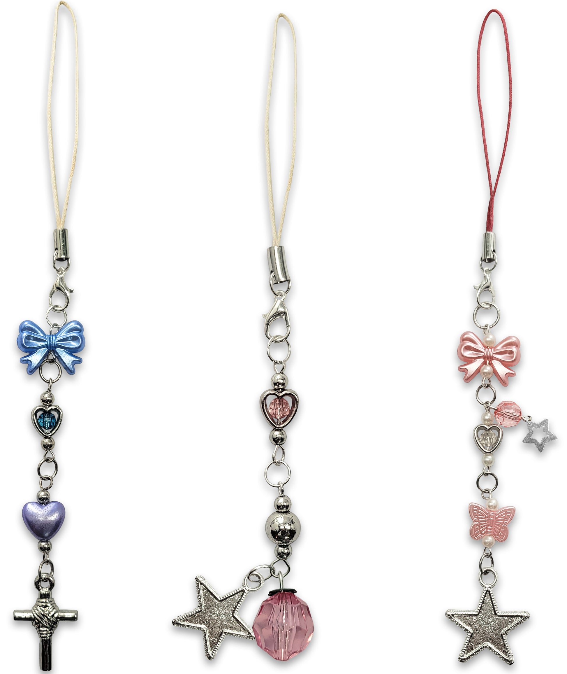 Stylish Beaded Phone Charms