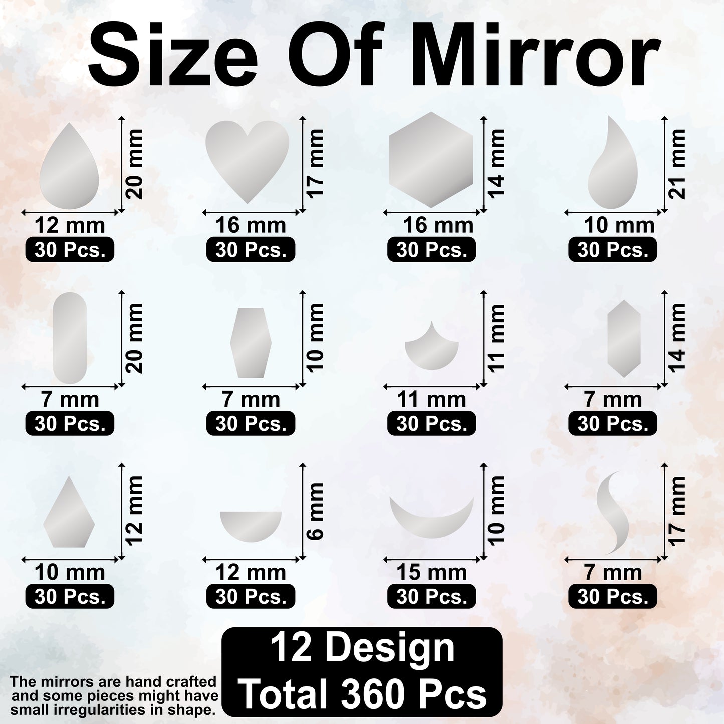 Unique Mirror Glass Craft Piece