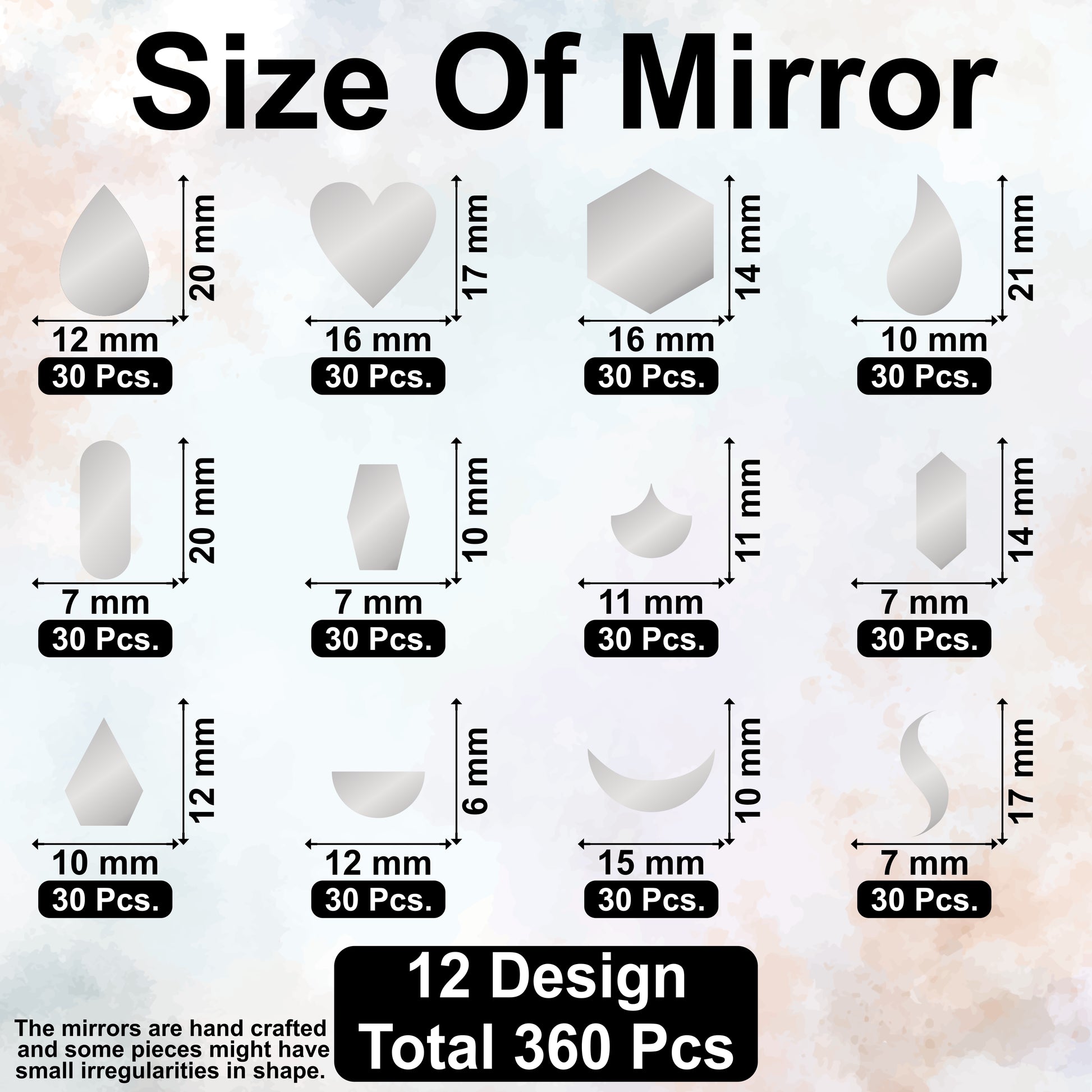 Unique Mirror Glass Craft Piece