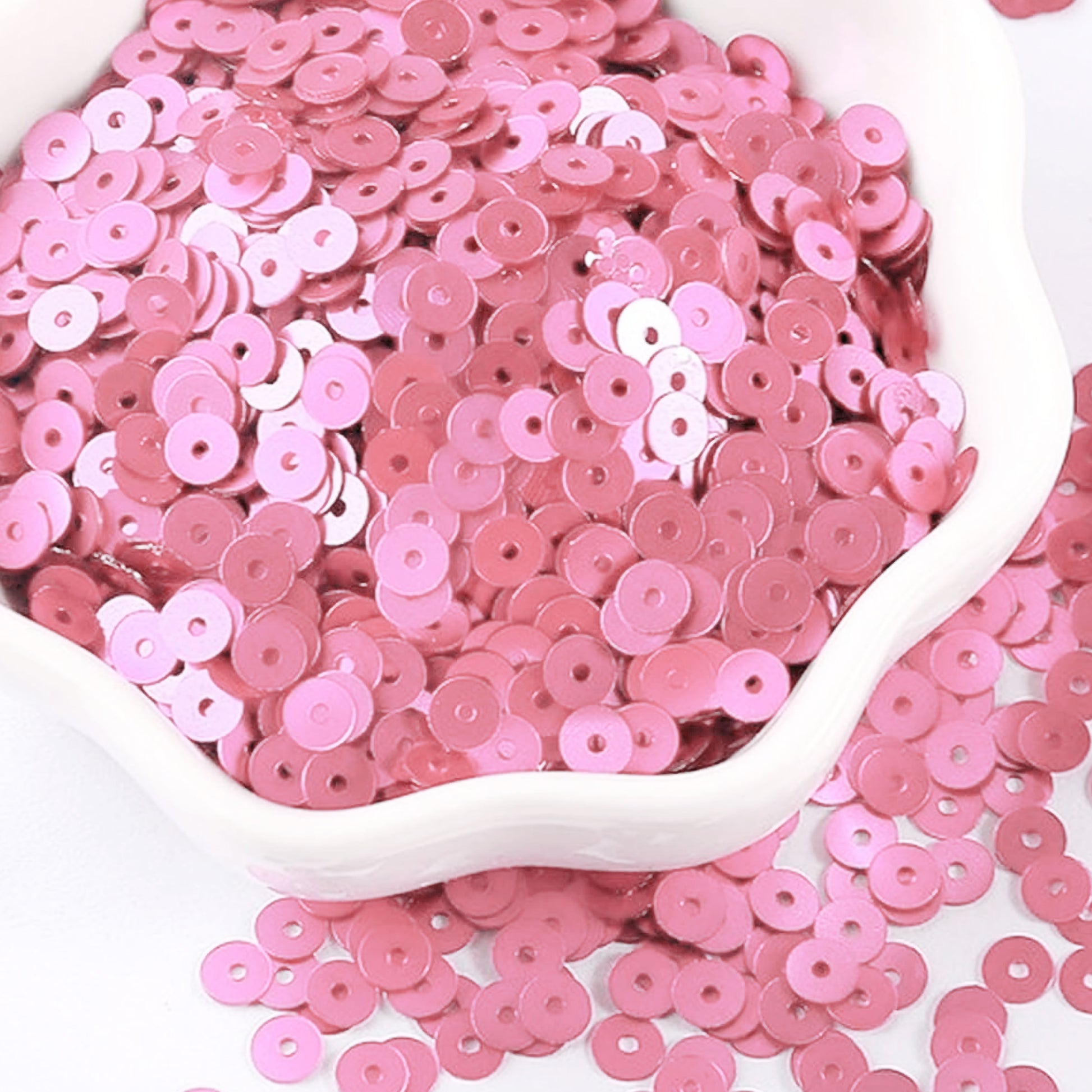 Ruddy Pink Round Sequins