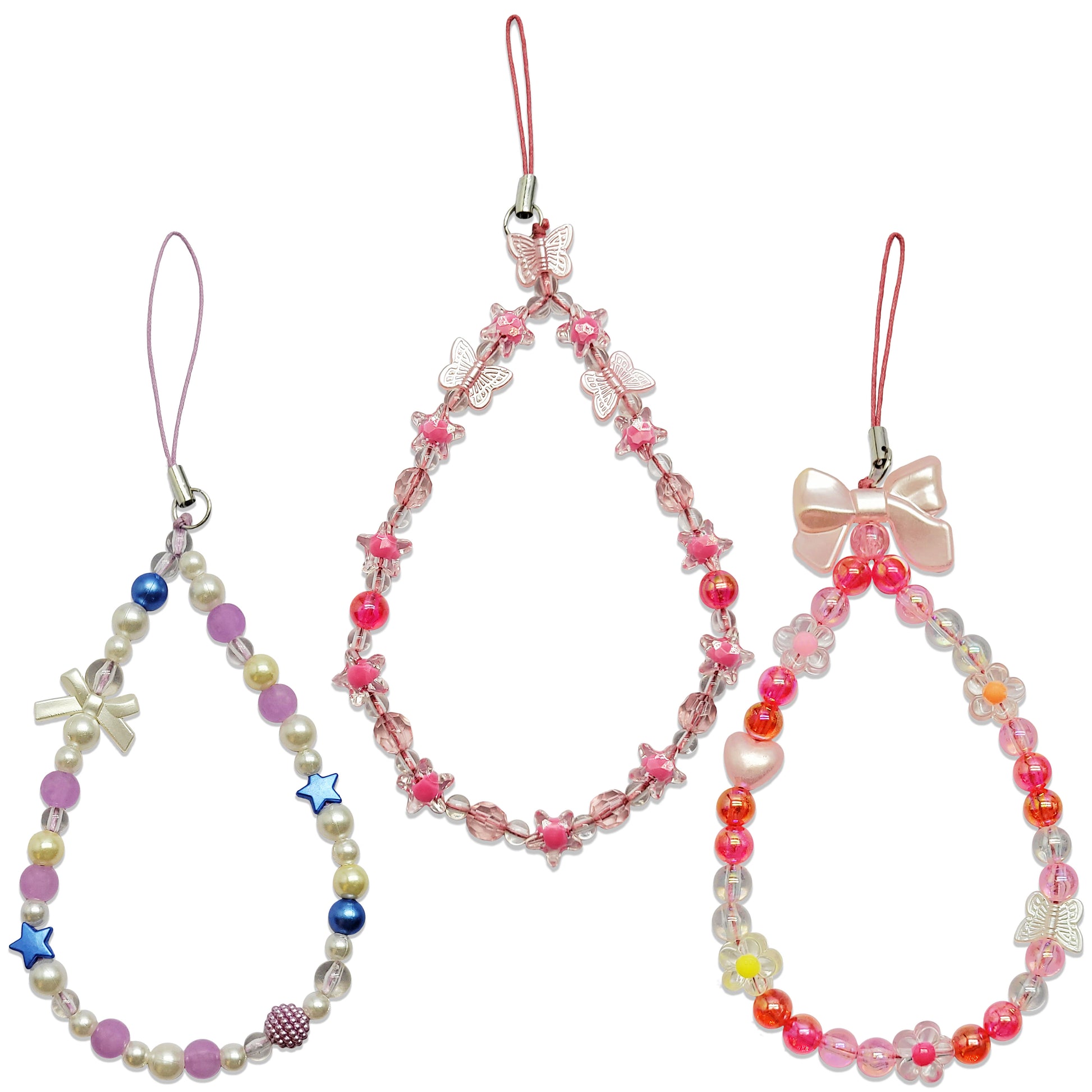 Beaded Phone Charm Set