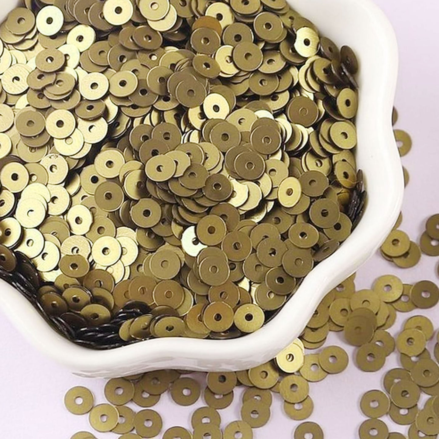 Dull Brown Round Sequins for Crafts