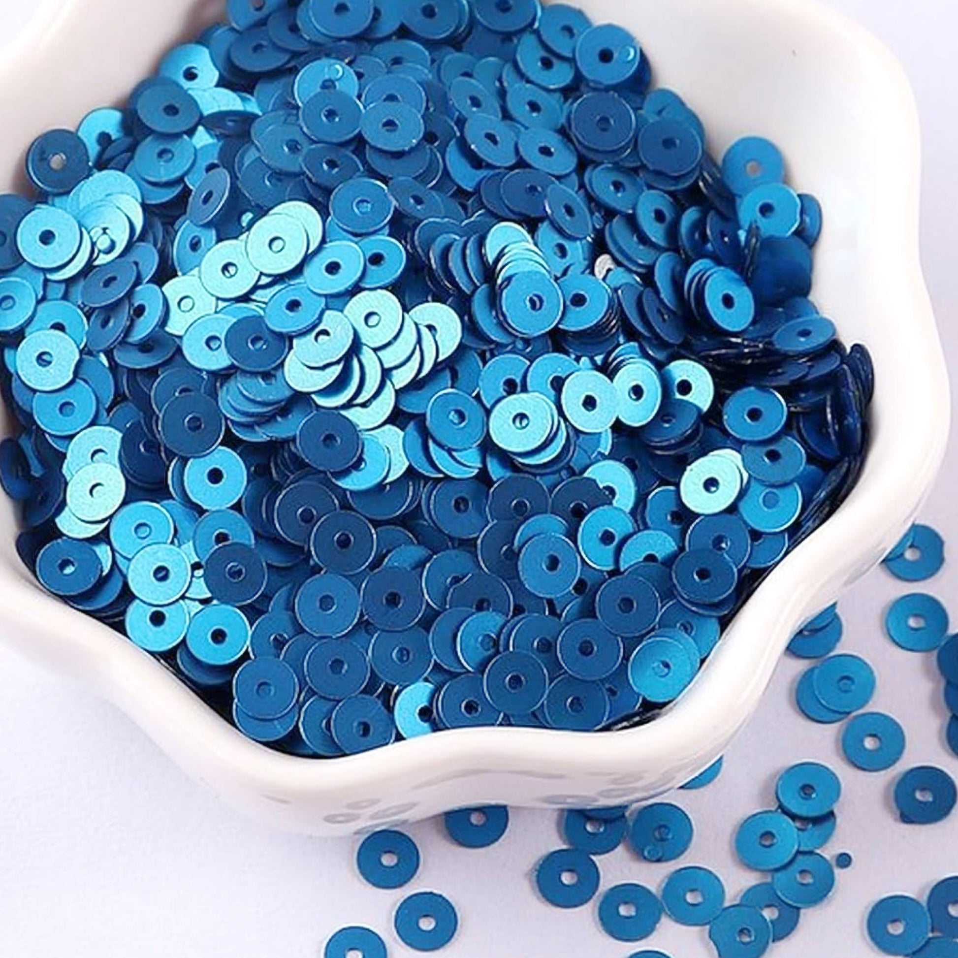 Pastel Pearl Sequins Blue