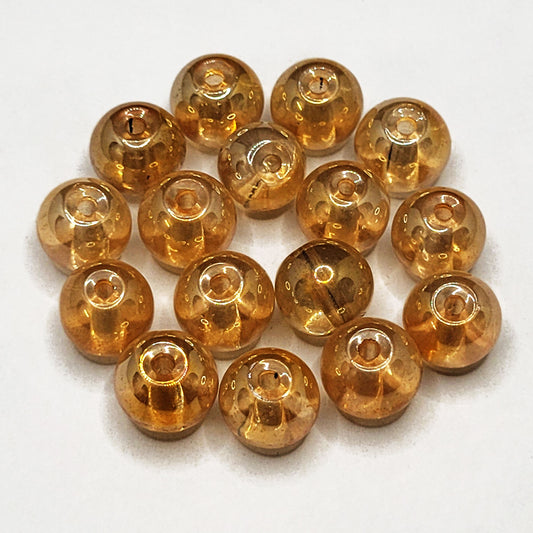 Gold Glass Pearl Beads