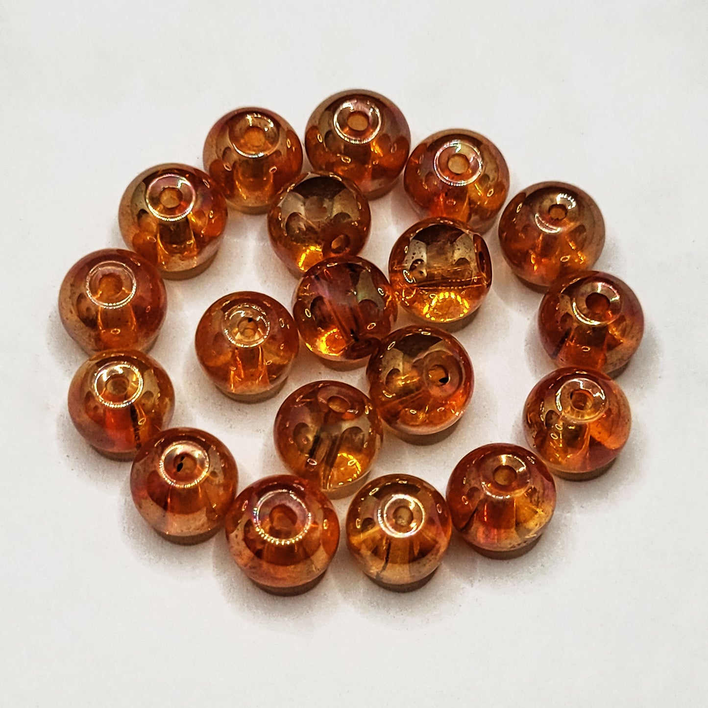 Gold Glass Pearl Beads