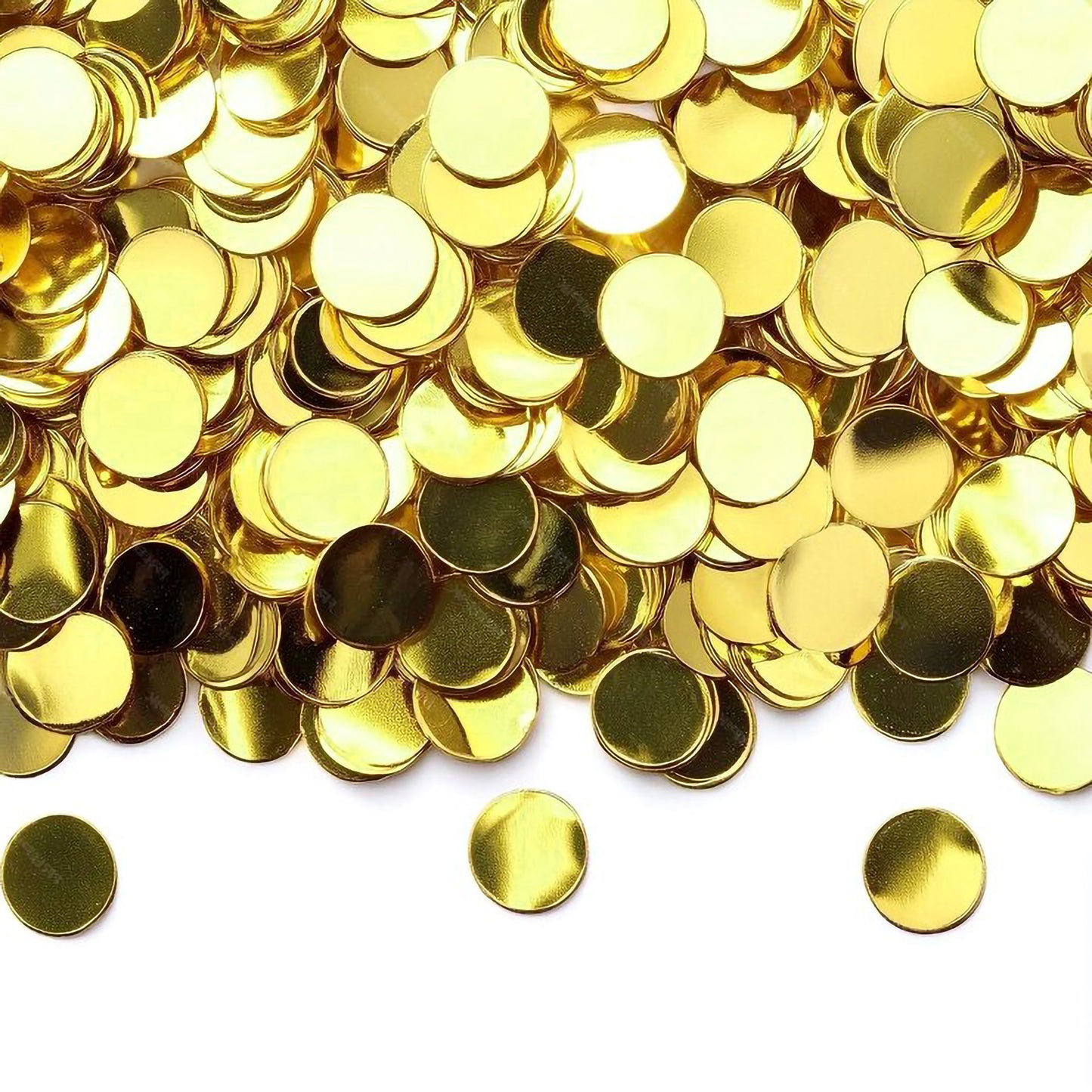 Gold Round Glass Pieces for Lippan Art & Crafts | 6mm 100g