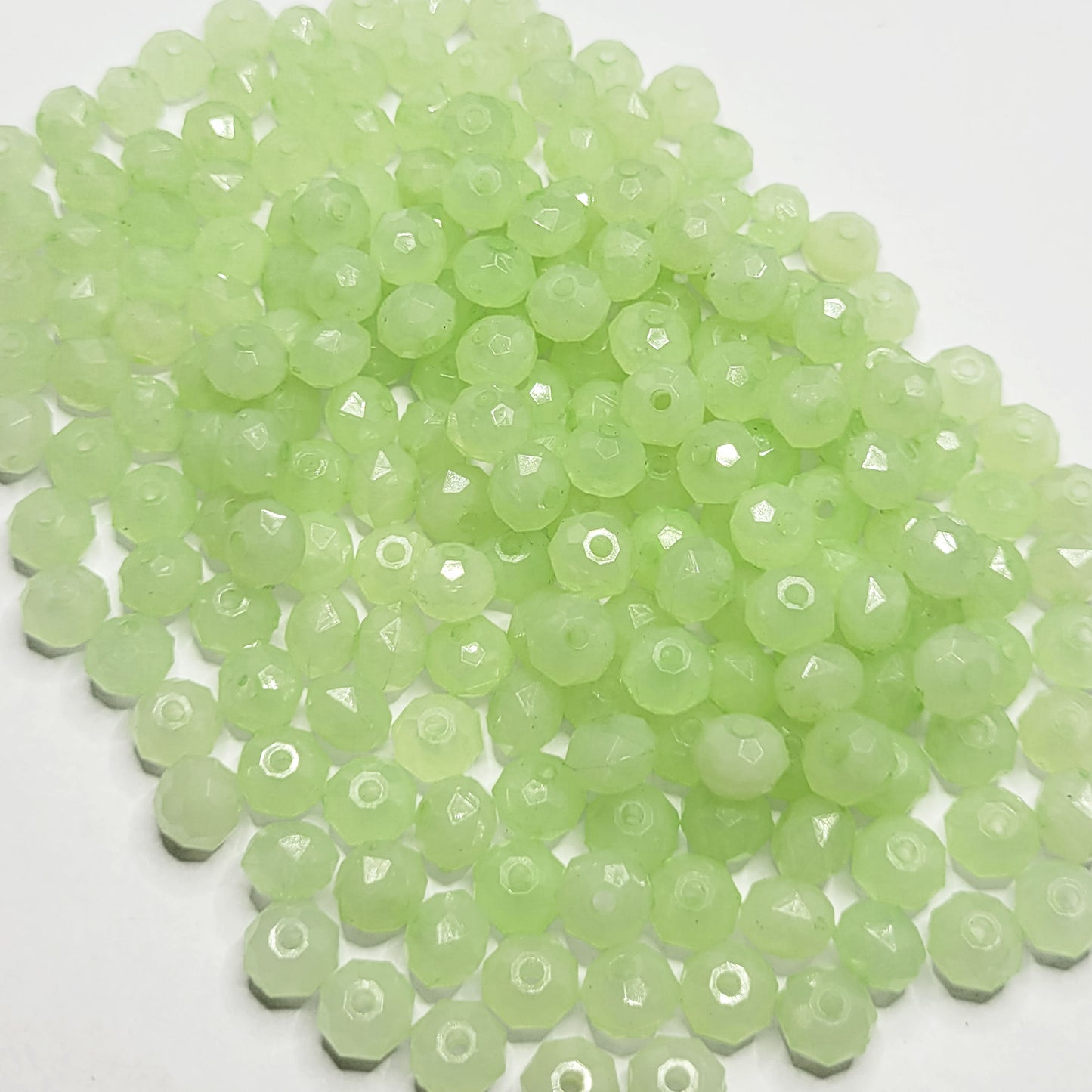 Tyre Opaque Acrylic Plastic Beads 8mm - 50 pcs