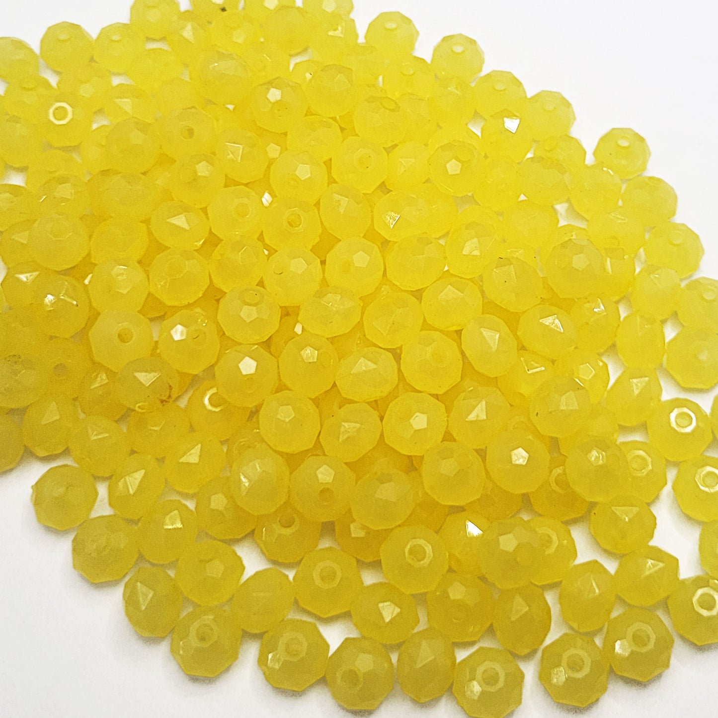 Tyre Opaque Acrylic Plastic Beads 8mm - 50 pcs