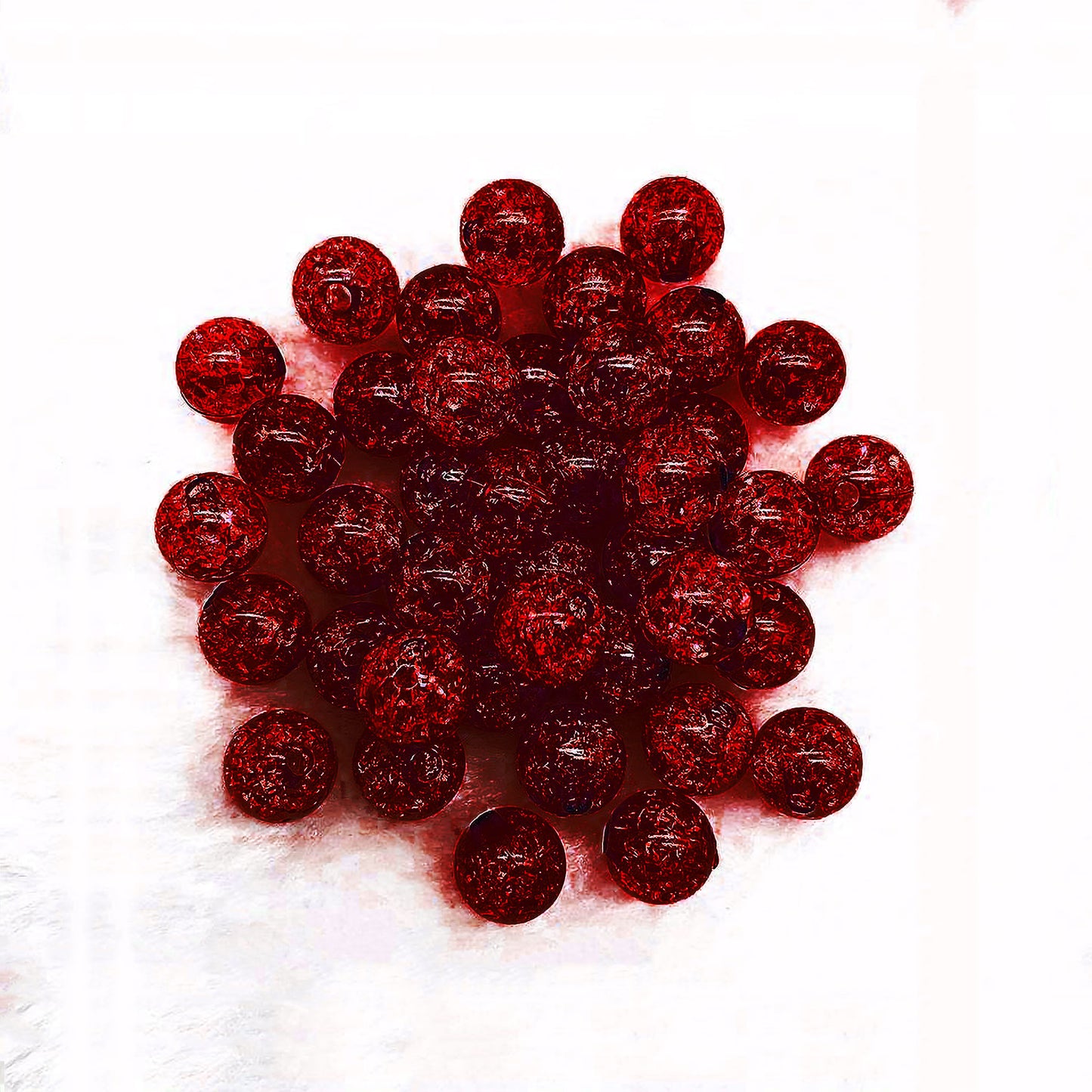 Crackle Glass Beads - 6mm