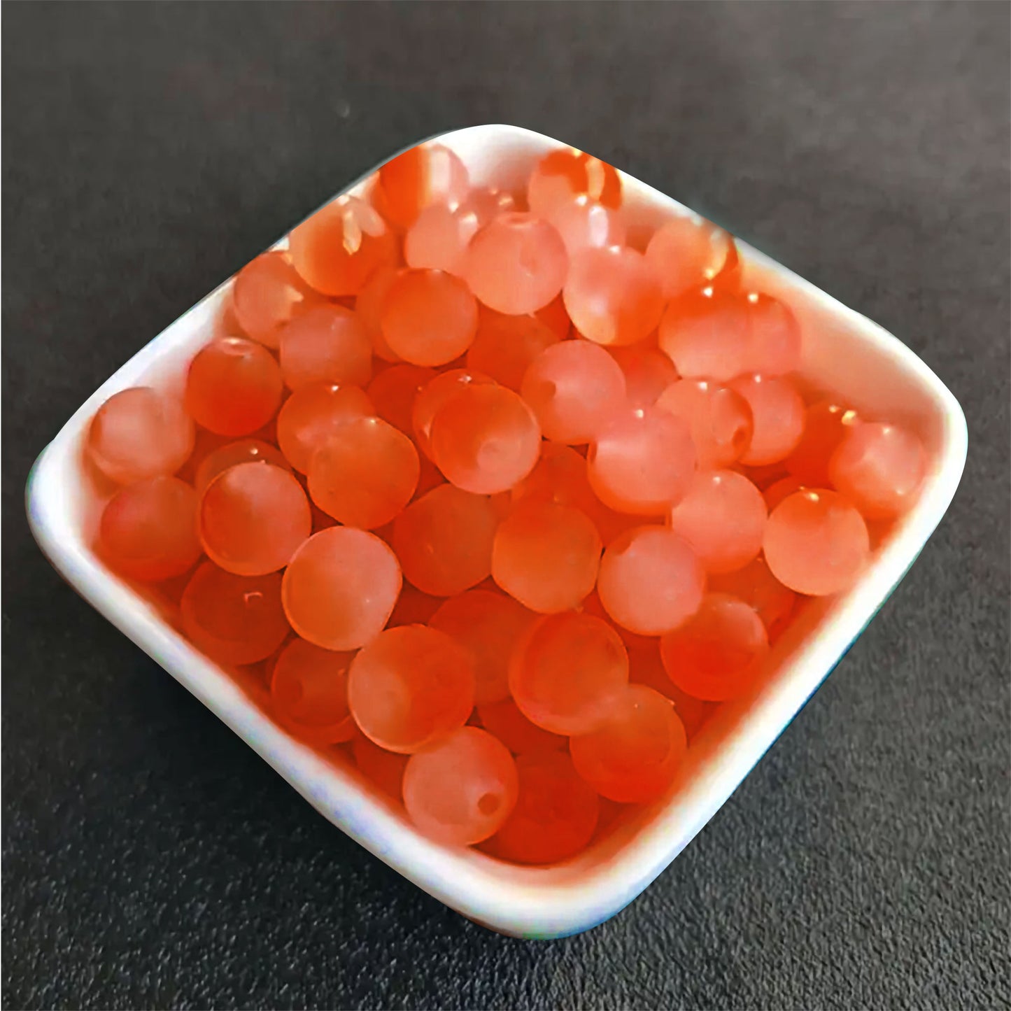 Dual Shade Jelly Glass Beads - 8mm