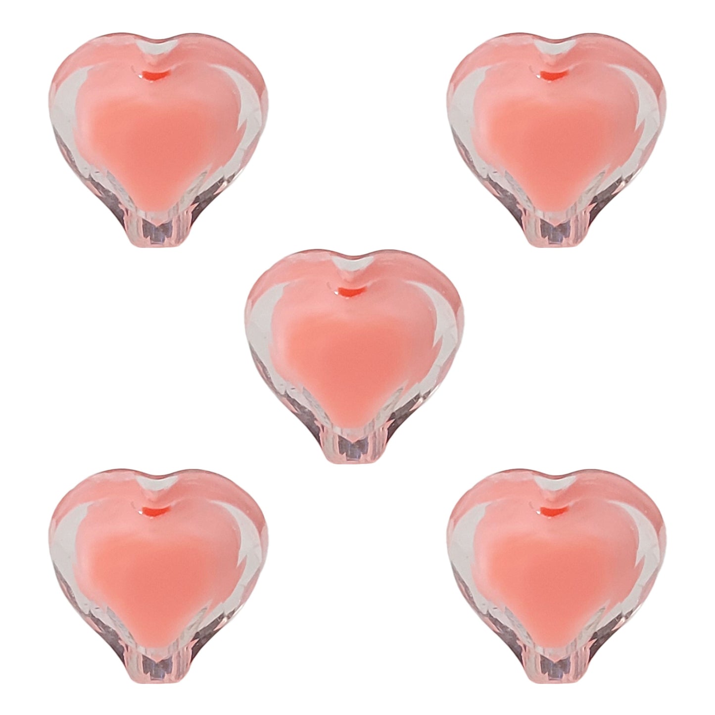 Inside Colour Pastel Heart Beads | 12g