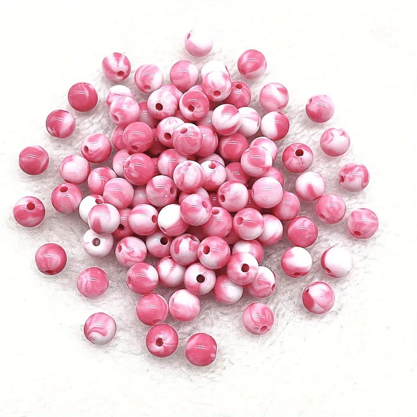 Dreamy Lucid Marble Acrylic Beads 8mm