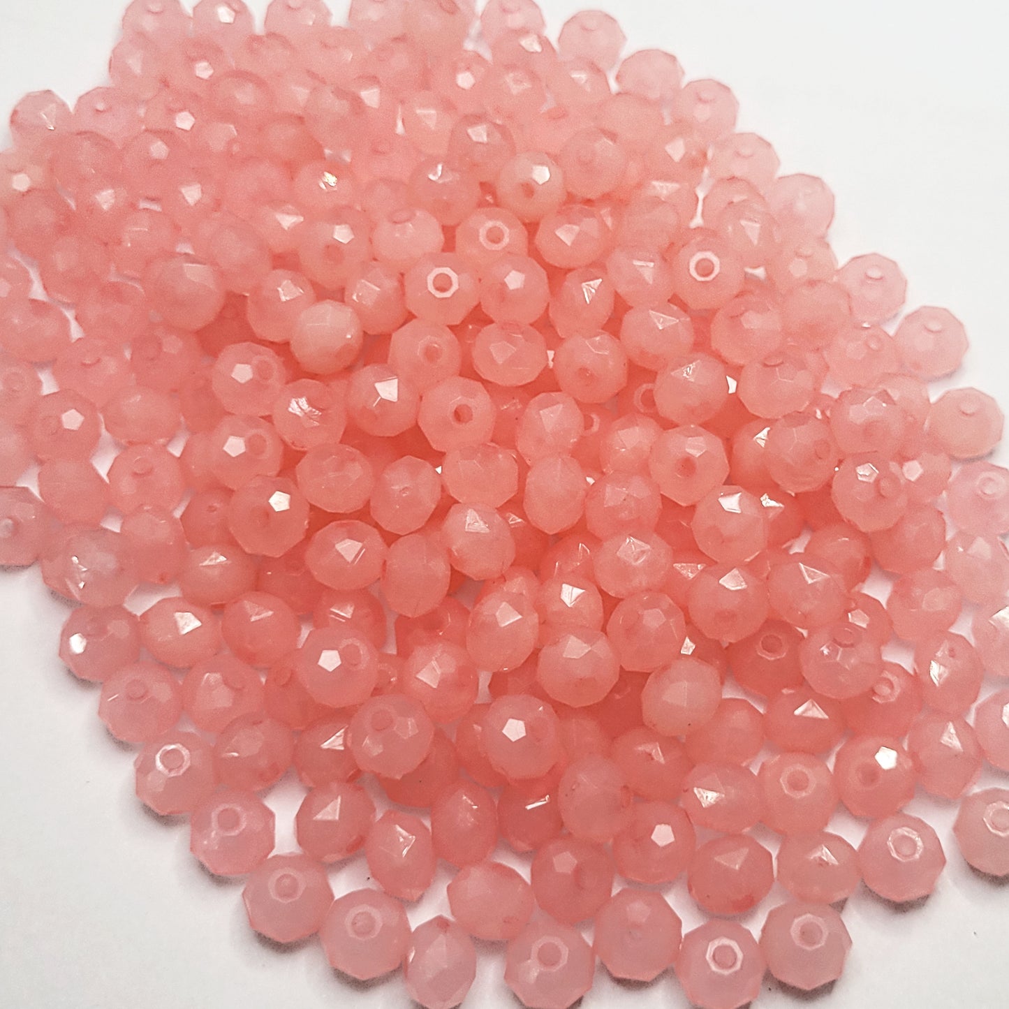 Tyre Opaque Acrylic Plastic Beads 8mm - 50 pcs