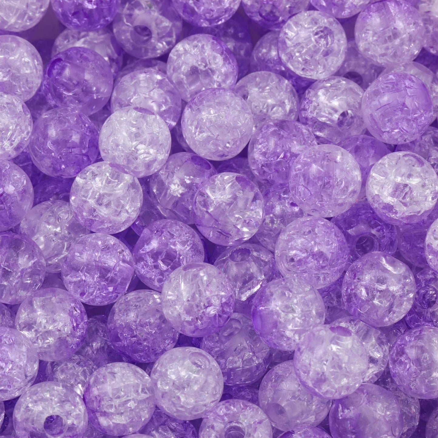 Crackle Crystal Glass Beads 8mm