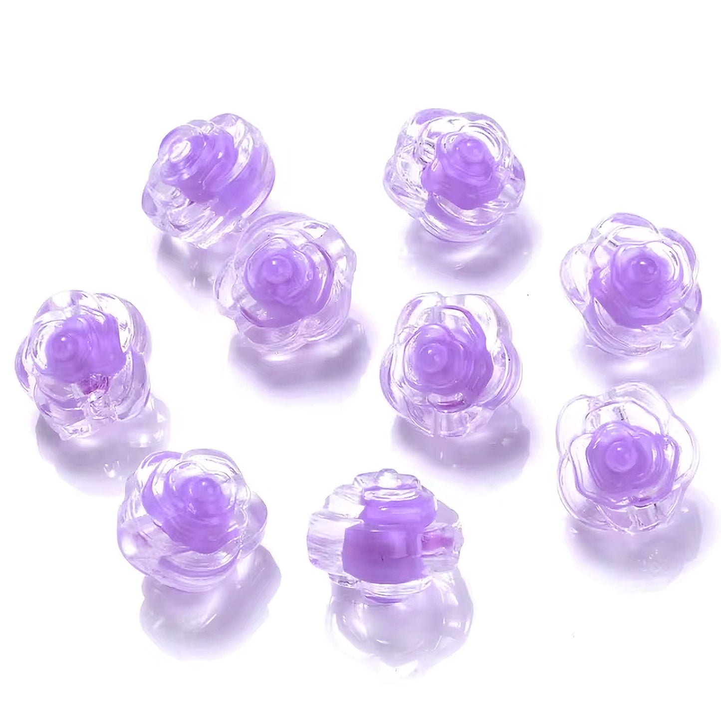 Inside Colour Pastel Flower Beads | 12g