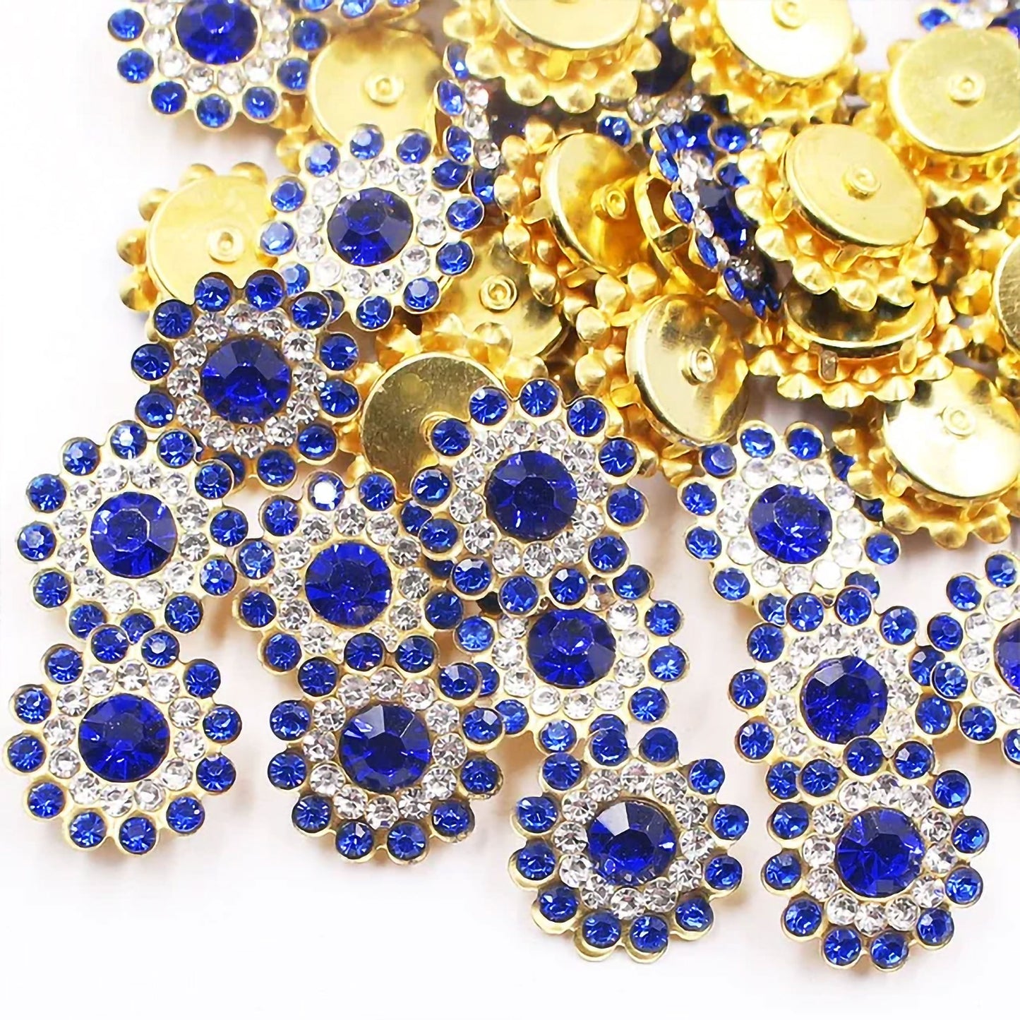 Zarkan Flower Buttons - AAA Quality - 14mm (20 pcs)