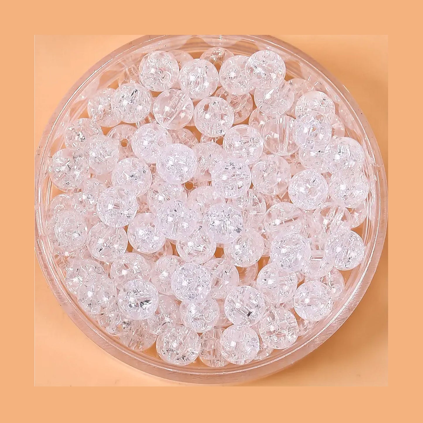 Crackle Glass Beads - 6mm